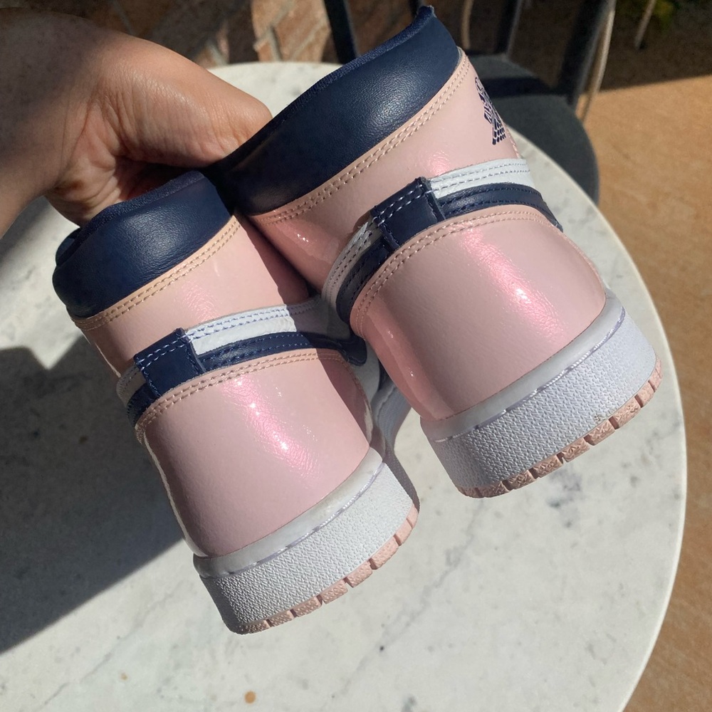 Nike Women's Sneakers - Navy, Pink, and White - Picture 5 of 7